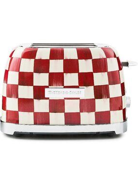 2-Slice Cherry Check Courtly Check Stainless Steel Decorative Bread Toaster